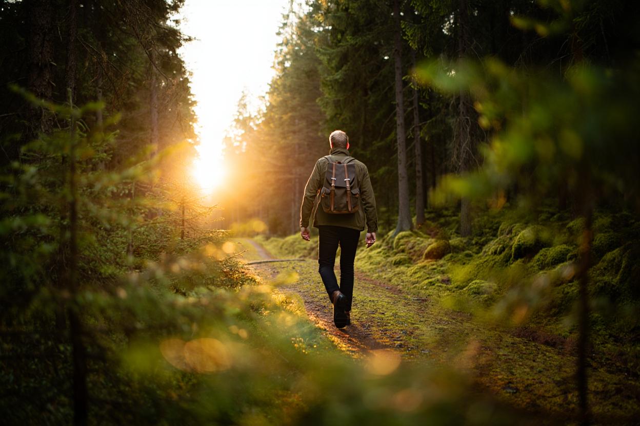 Девушка занимается пробежкой